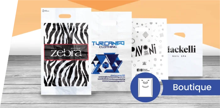 Ejemplos de bolsas tipo boutique personalizadas